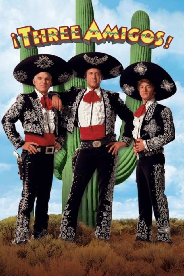 ¡Three Amigos! (1986) film Poster