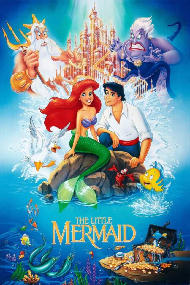 The Little Mermaid (1989) film Poster