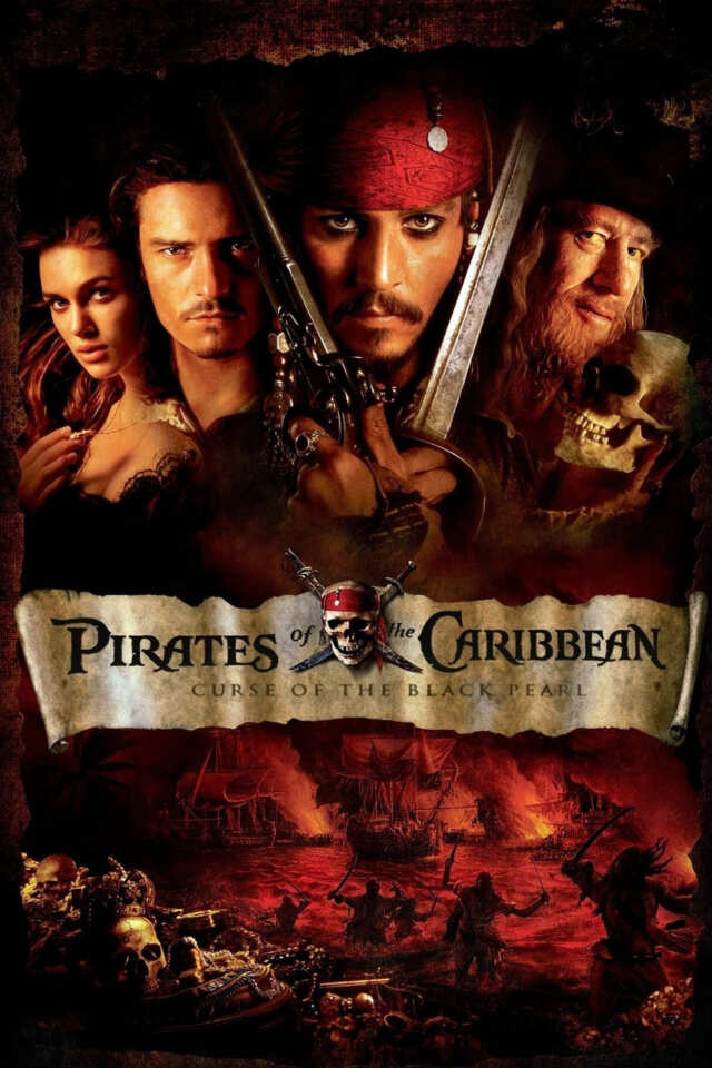 Pirates of the Caribbean: The Curse of the Black Pearl (2003) film Poster