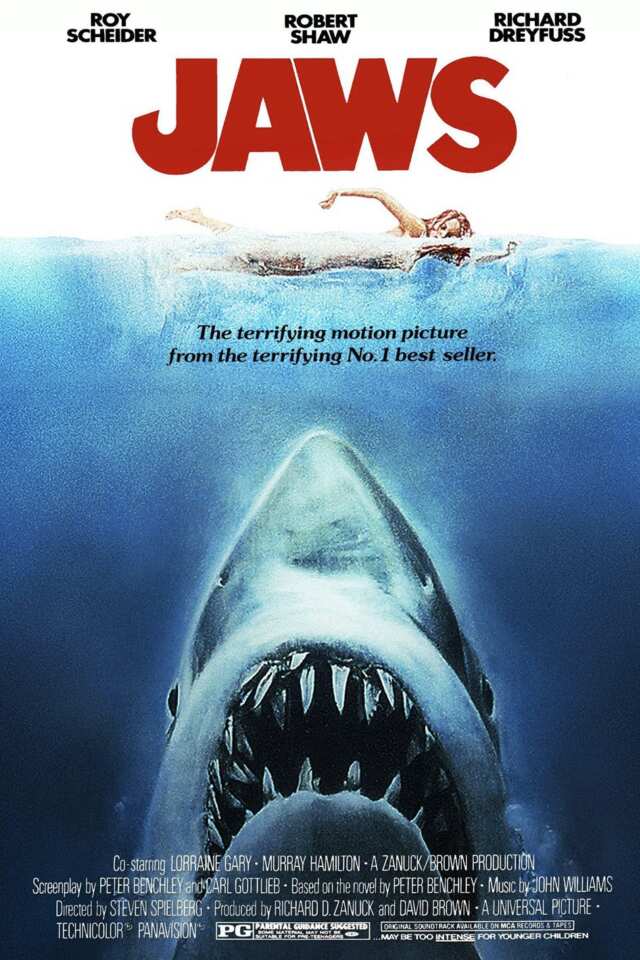Jaws (1975) film Poster